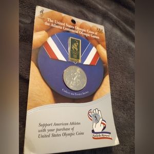 Vintage Atlanta Olympics 1996 Olympic Coin - Baseball